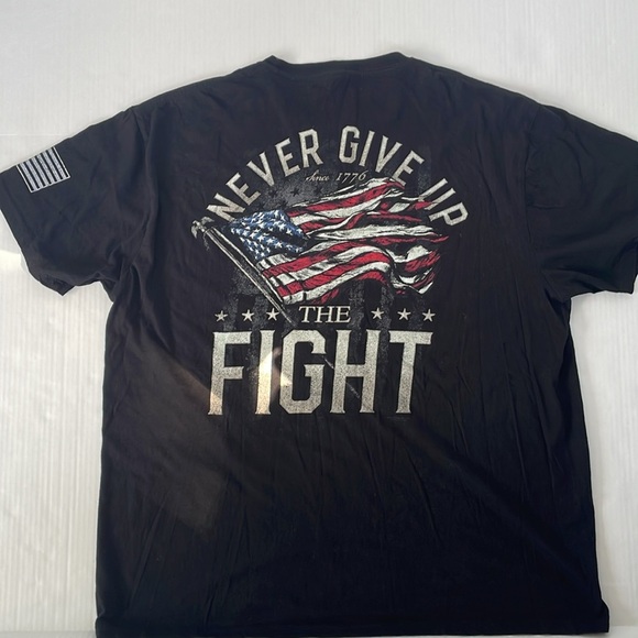 Buck Wear Men’s Never Give Up The Flight Black Tee XL - Picture 13 of 14